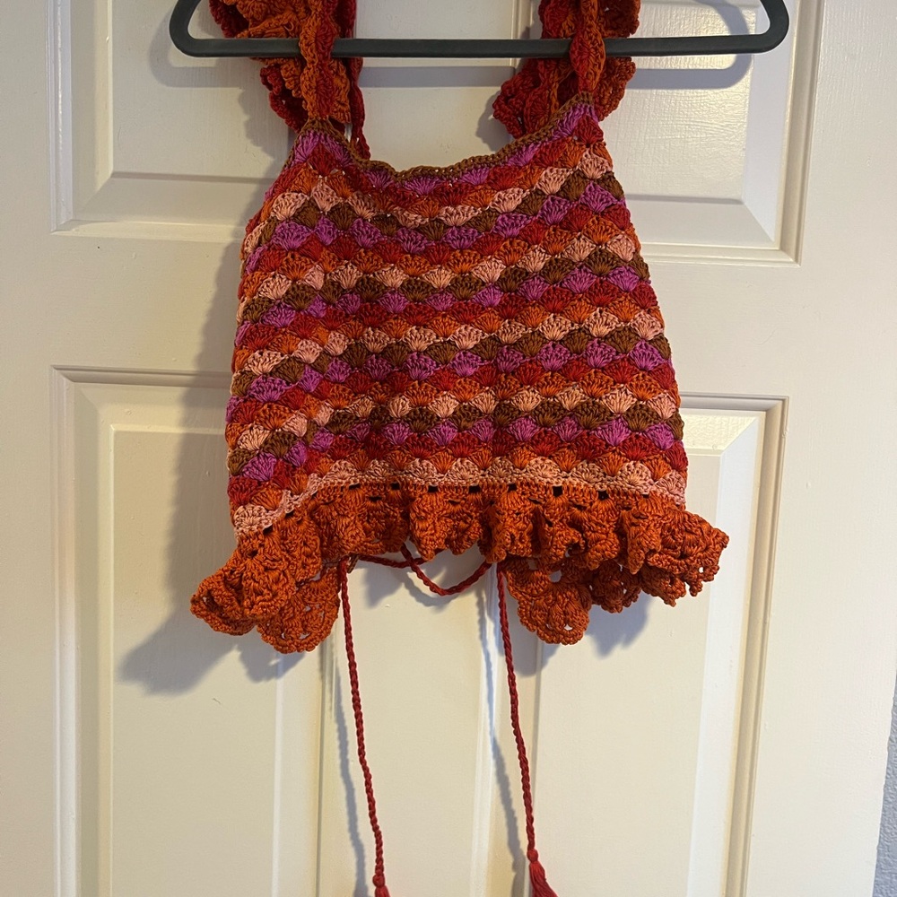 Crochet Multicolor Halter Top